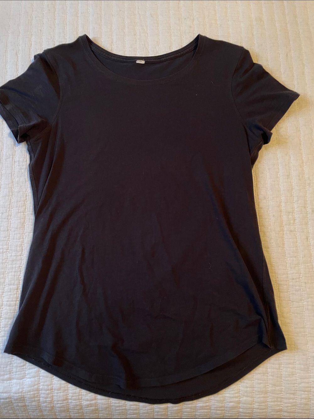 lululemon athletica Black Short-Sleeve Crew Tee
